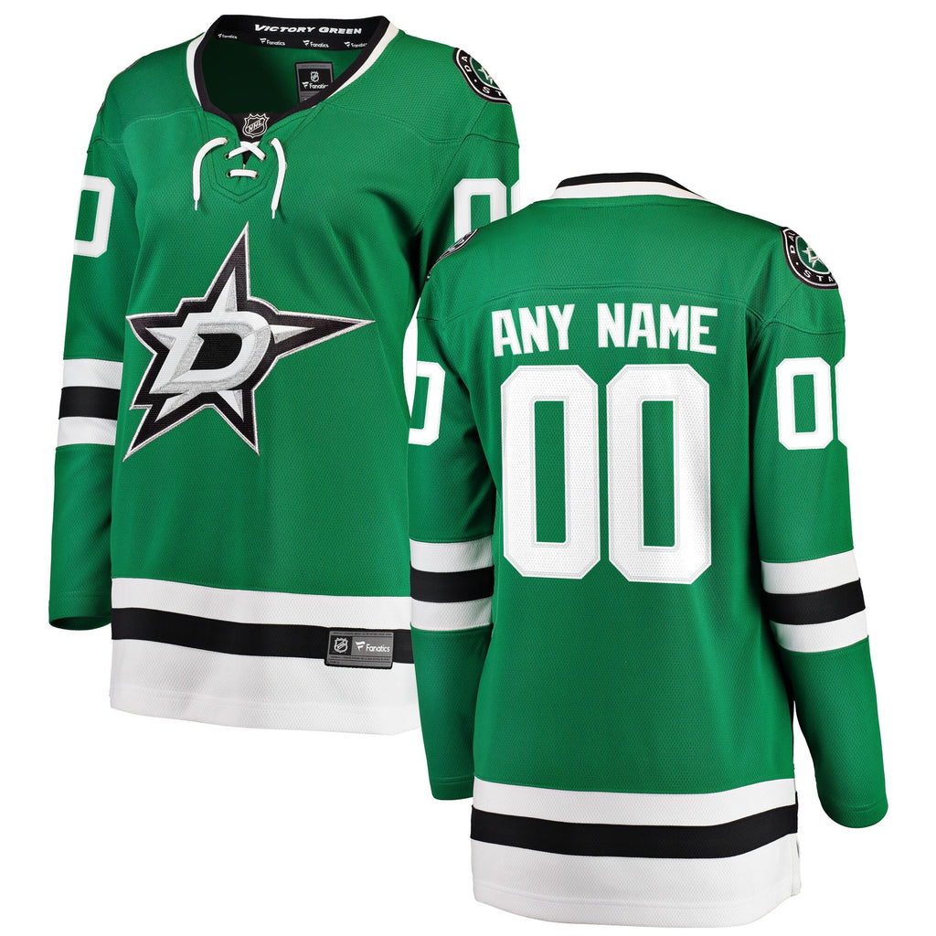 dallas stars fanatics womens home breakaway custom jersey green 3540 gy762_1bcf5652 fc3e 4702 bf6a 689f25ba1e9b