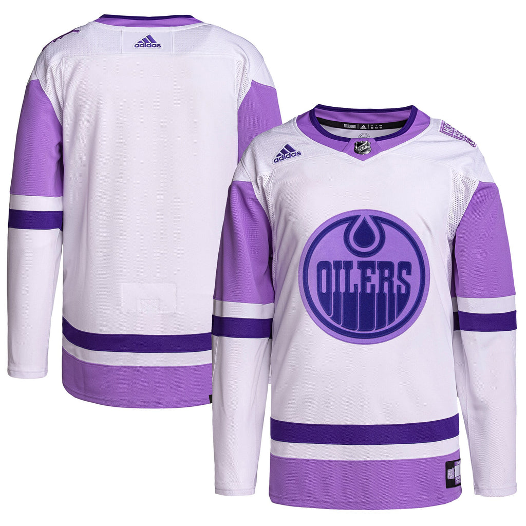 edmonton oilers adidas hockey fights cancer primegreen authentic blank practice jersey whitepurple 8915 ro1ho