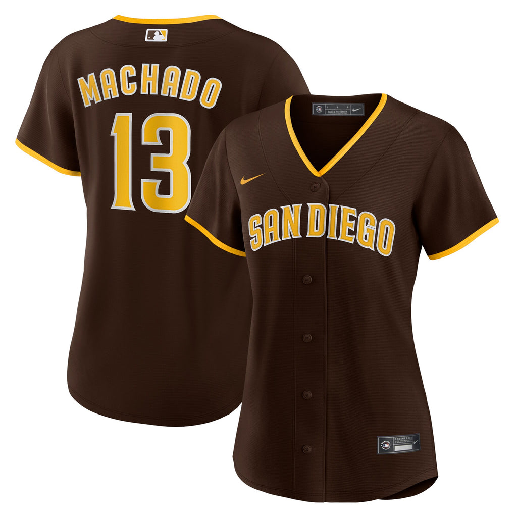 manny machado san diego padres nike womens road replica player jersey brown 6564 qqo62