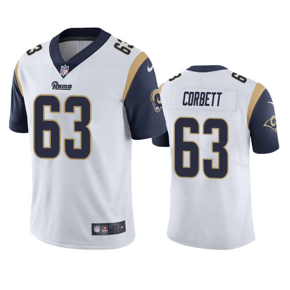 austin corbett los angeles rams white vapor limited jersey 8063 ovy90