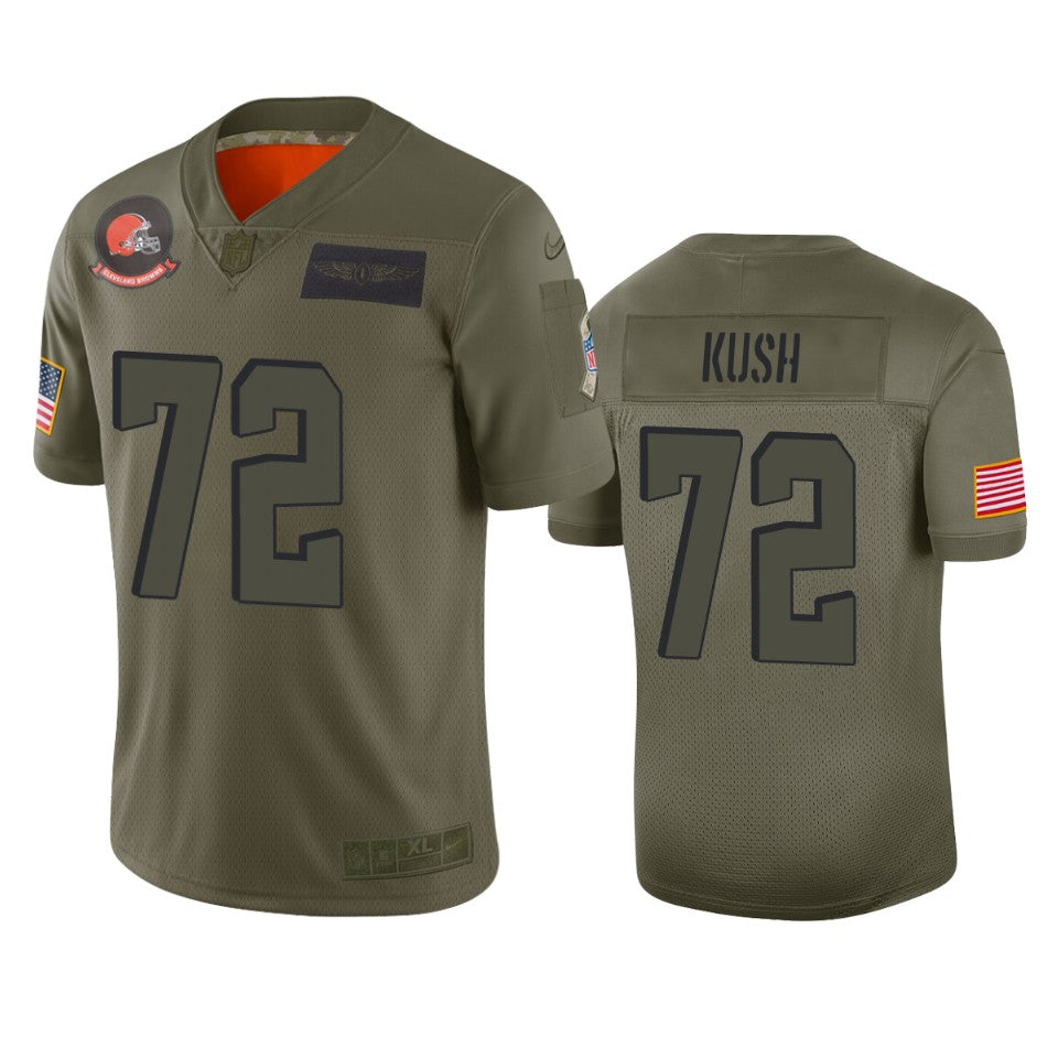 cleveland browns eric kush camo 2019 salute to service limited jersey 3819 wo2ba