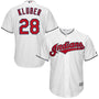 corey kluber cleveland indians majestic cool base player jersey white 1373 oaufg