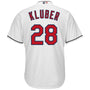corey kluber cleveland indians majestic cool base player jersey white 9228 wdexu