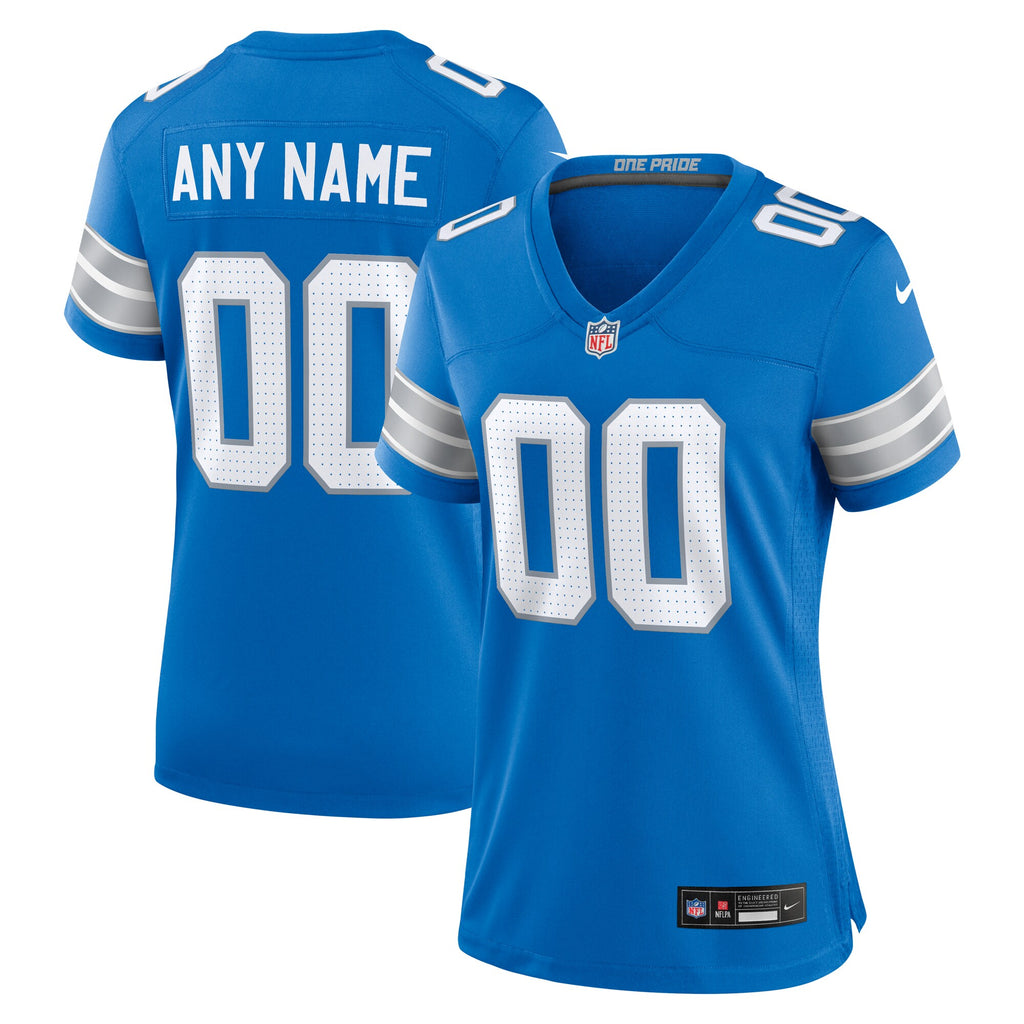 detroit lions nike womens custom game jersey blue 3584 m90yi