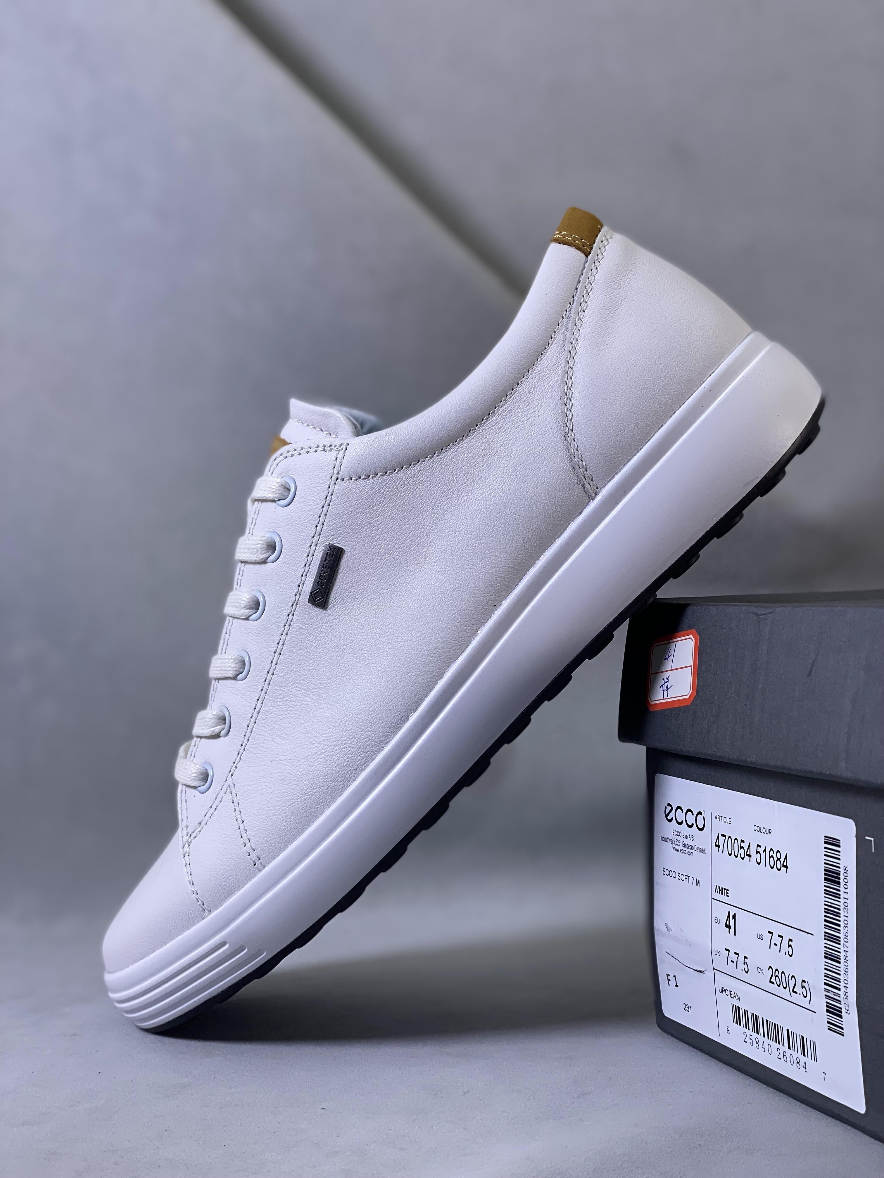 ecco comfortable casual fashion sneakers white item no