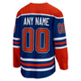 edmonton oilers fanatics home breakaway custom jersey royal 2489 mjj2m