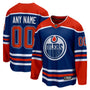 edmonton oilers fanatics home breakaway custom jersey royal 5658 bk64r