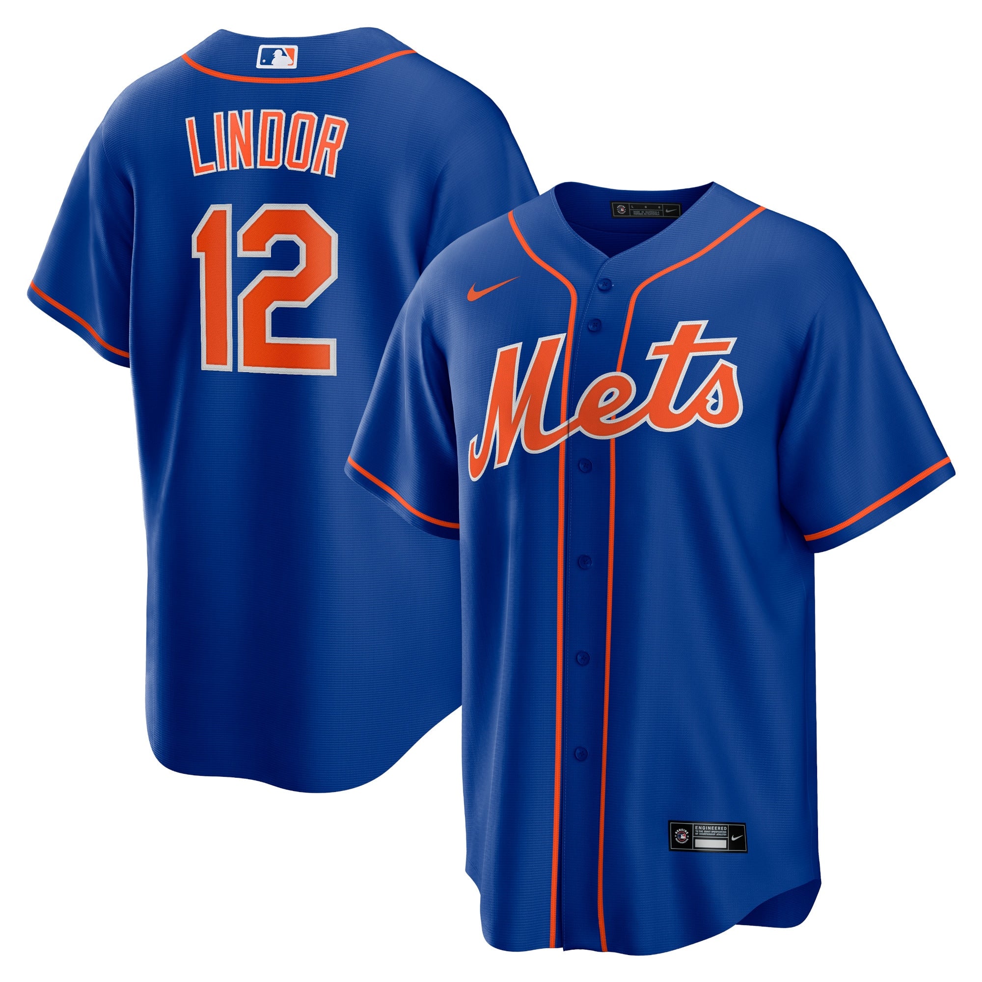 francisco lindor new york mets nike home replica player jersey white 1957 iigze