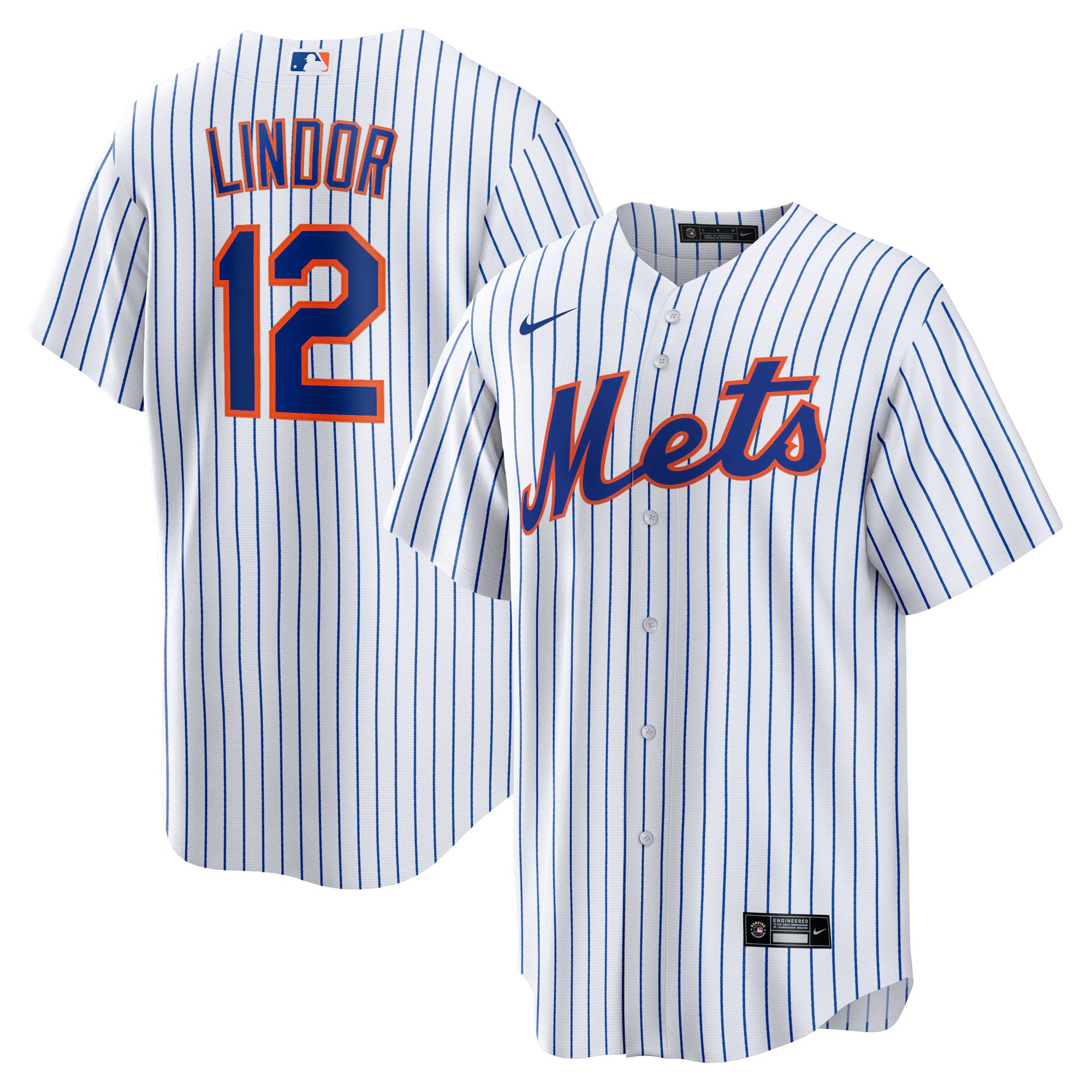 francisco lindor new york mets nike home replica player jersey white 3280 6fntp