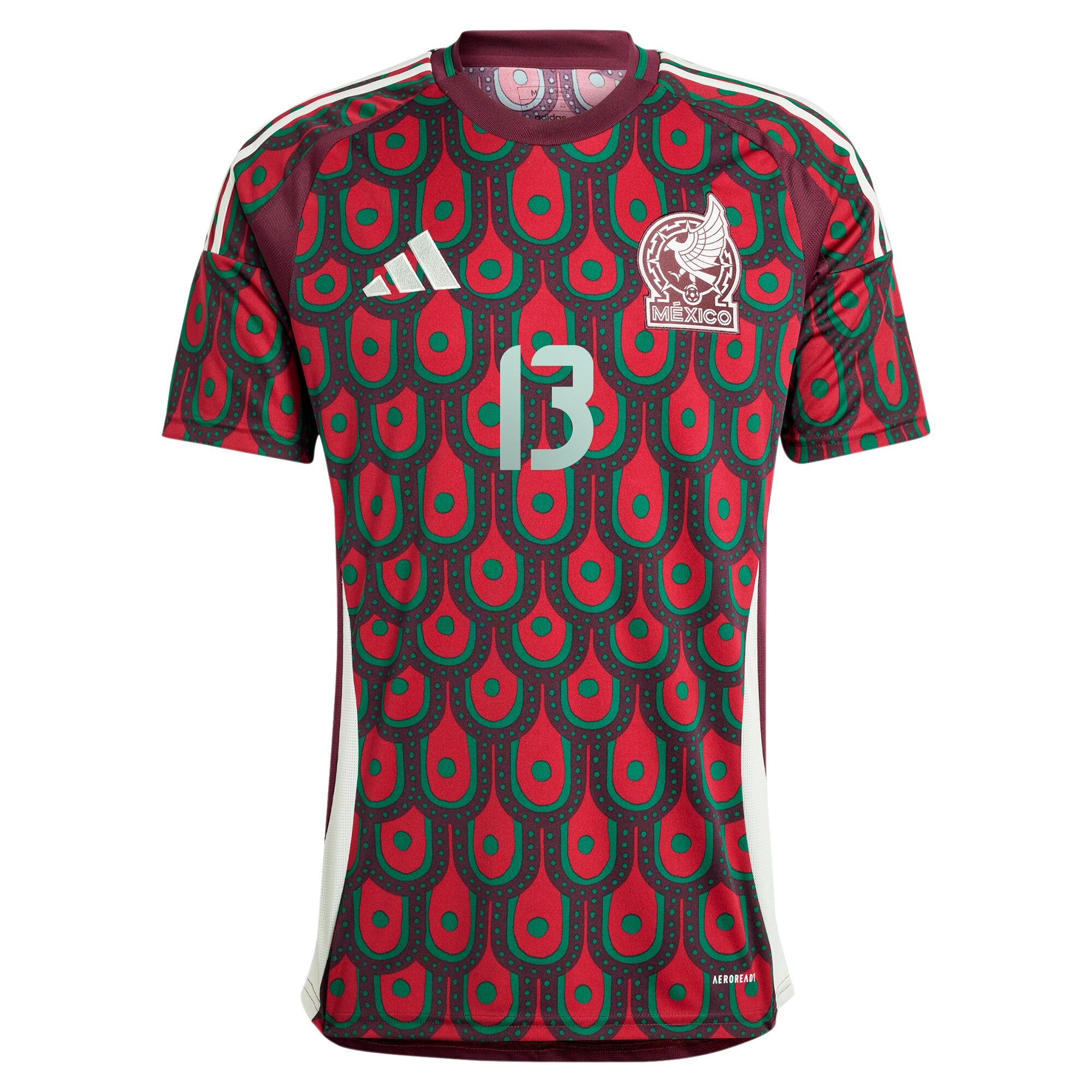 guillermo ochoa mexico national team adidas 2024 home replica player jersey burgundy 4053 7zj0y