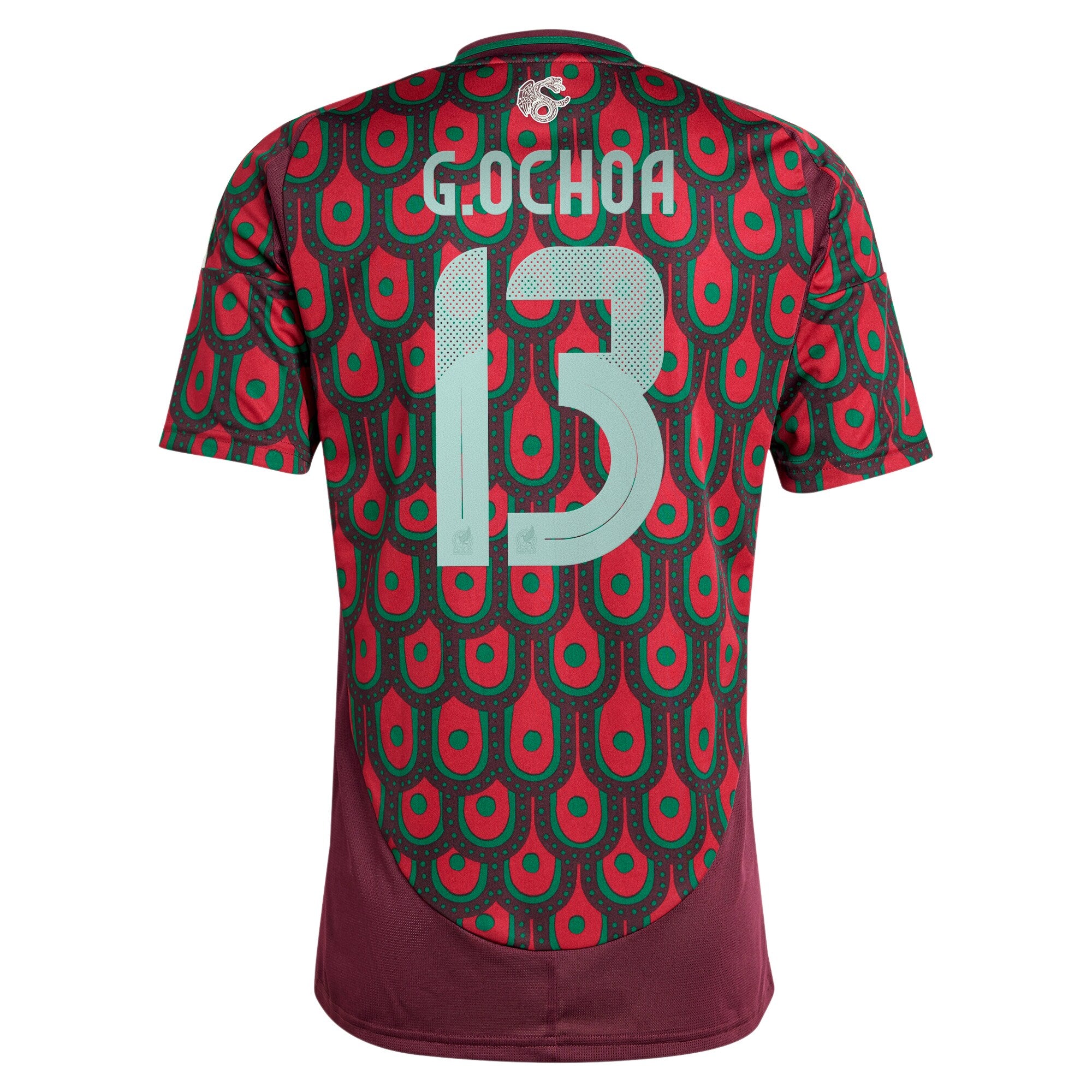 guillermo ochoa mexico national team adidas 2024 home replica player jersey burgundy 5015 xtzrf