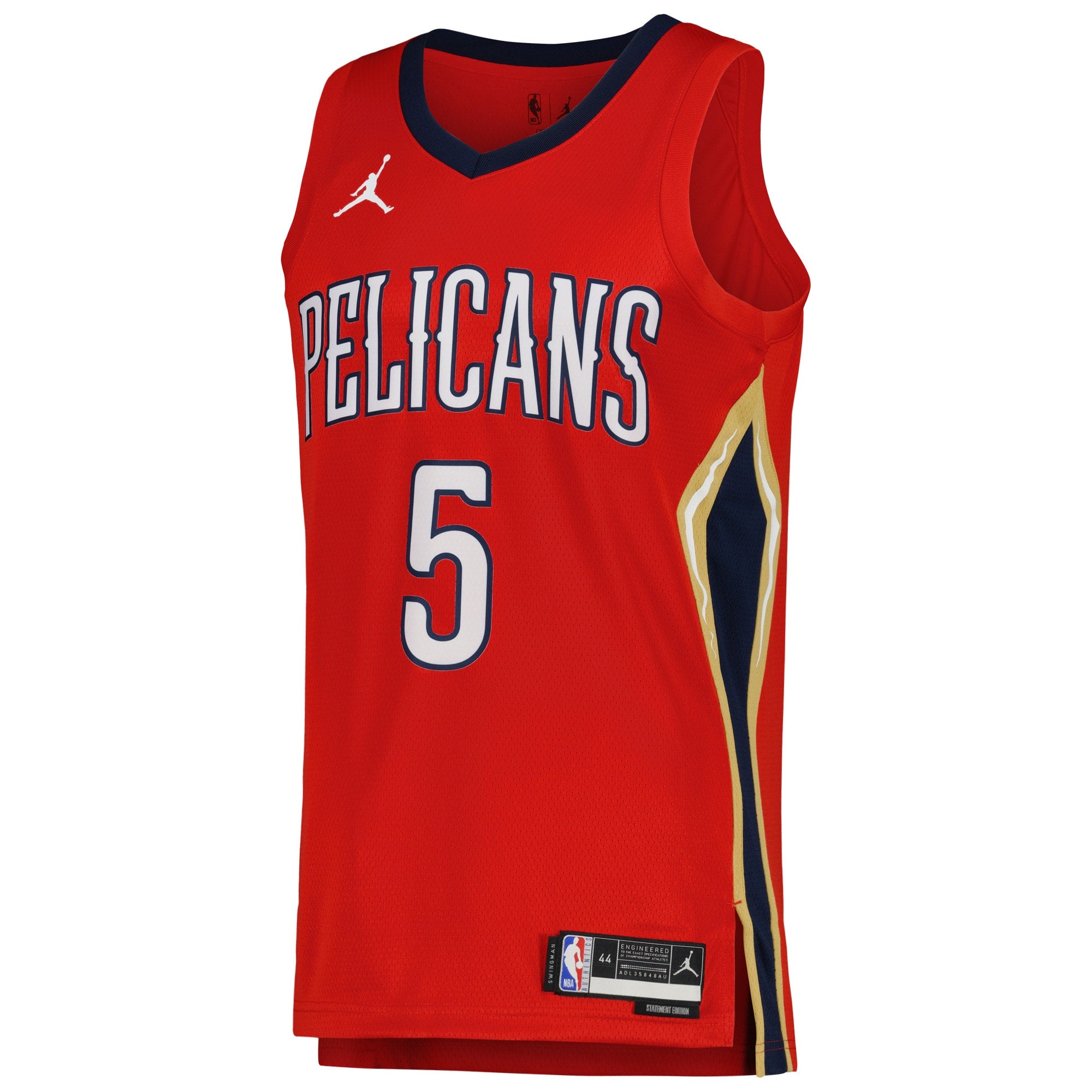 herbert jones new orleans pelicans jordan brand unisex swingman jersey statement edition red 3027 fi60s