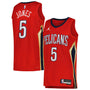herbert jones new orleans pelicans jordan brand unisex swingman jersey statement edition red 5654 pwlhe