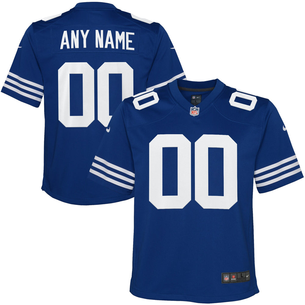 indianapolis colts nike youth alternate custom game jersey royal 4463 zyccv