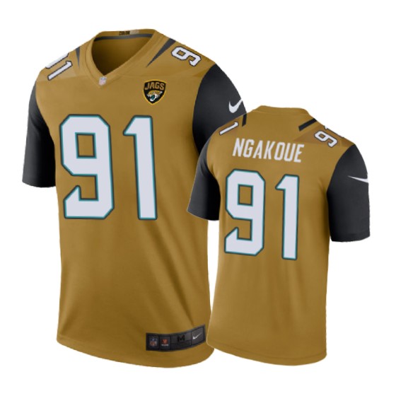 jacksonville jaguars _2391 yannick ngakoue nike color rush gold jersey 9677 tc4b6