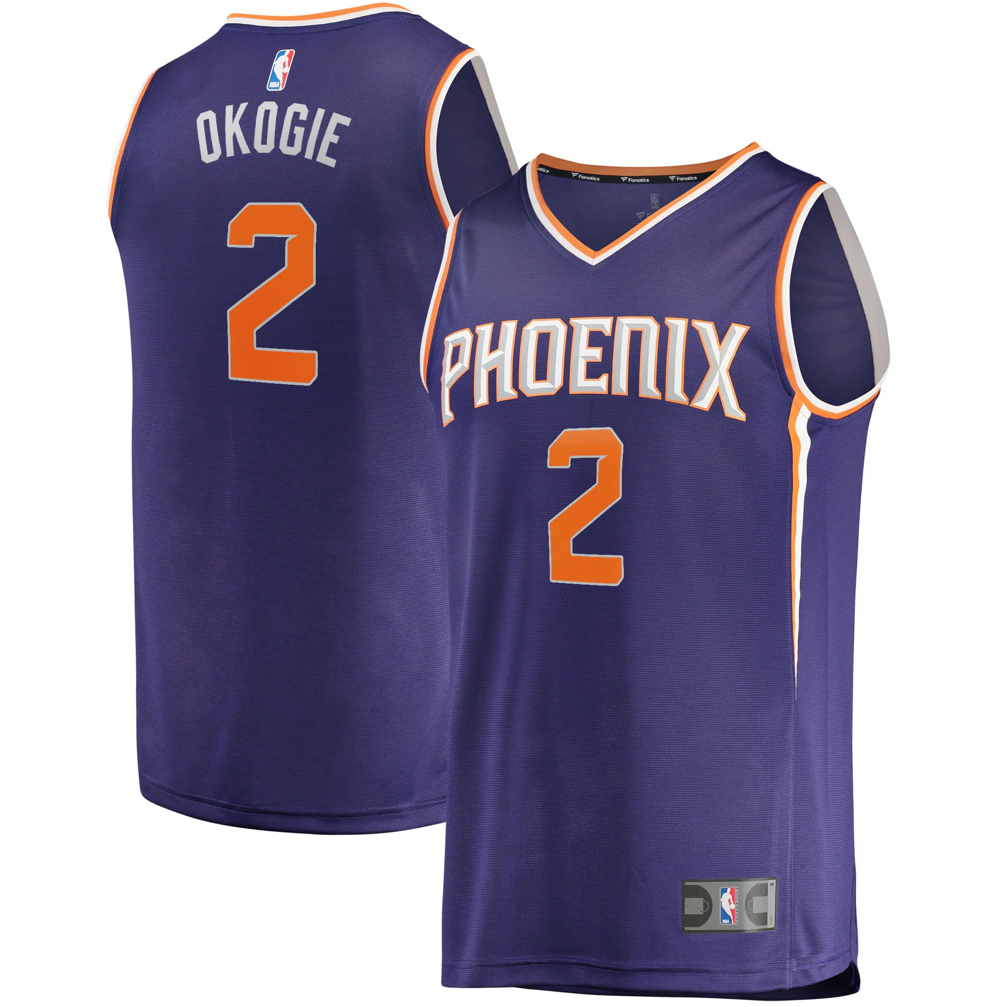 josh okogie phoenix suns fanatics branded fast break replica jersey icon edition purple 9611 drimn