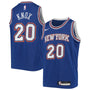 kevin knox ii new york knicks nike youth swingman player jersey statement edition blue 1966 swh8t
