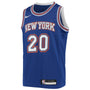 kevin knox ii new york knicks nike youth swingman player jersey statement edition blue 2483 lyq7q