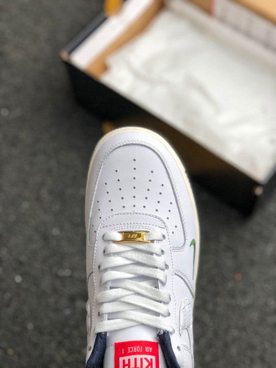 kith x nike air force 1 low whiteuniversity red metallic gold 1800 h6clq