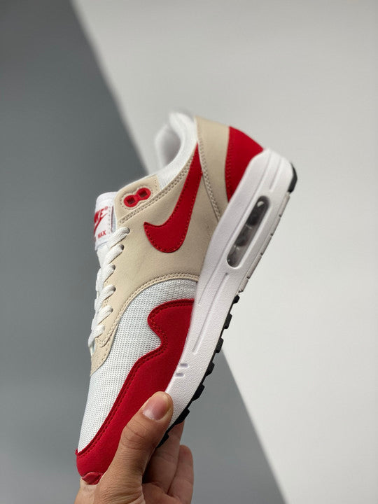 nike air max 1 anniversary whiteuniversity red 908375 103 2519 zquvq