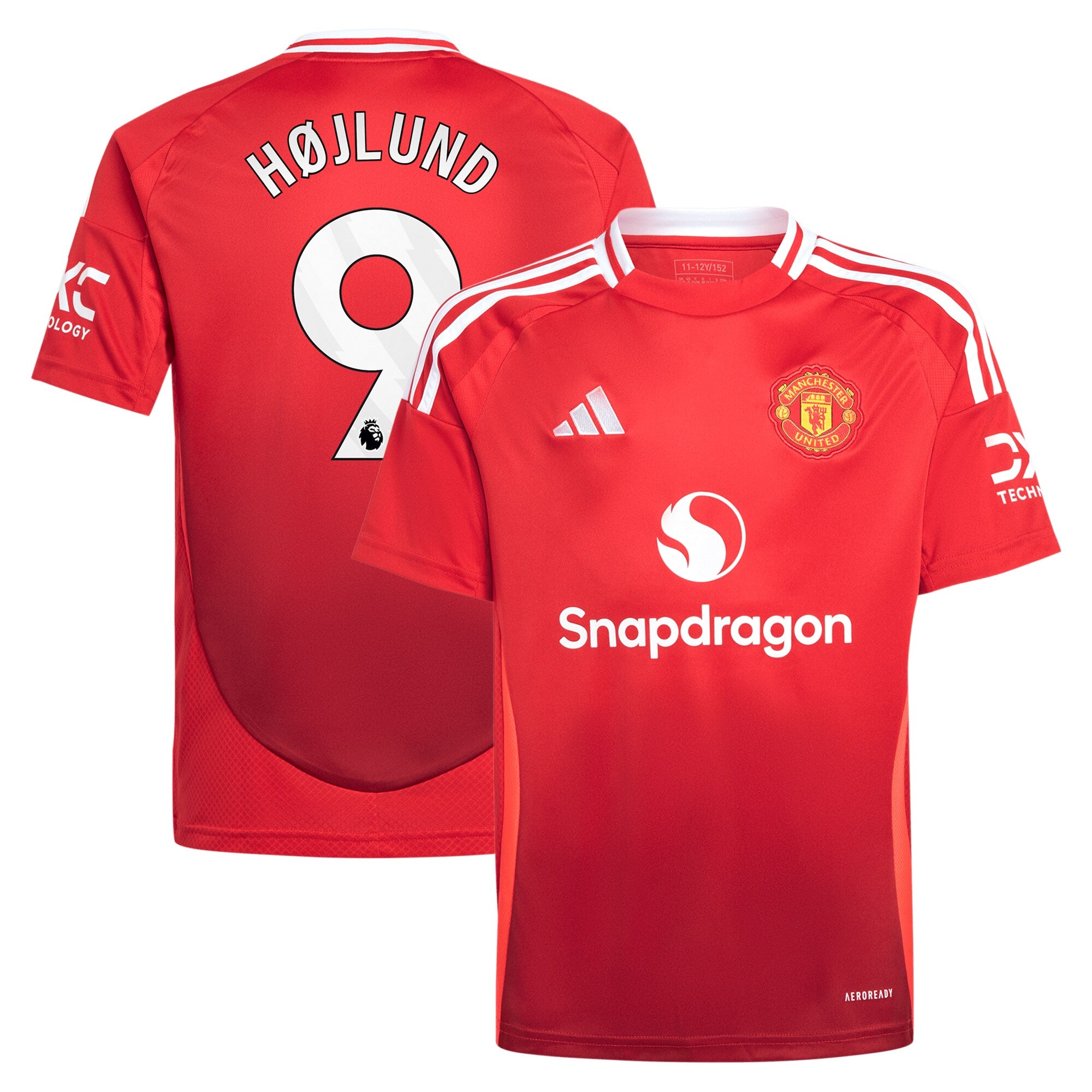 rasmus h_C3_A3_C2_B8jlund manchester united adidas youth 202425 home replica player jersey red 2806 y5h9j