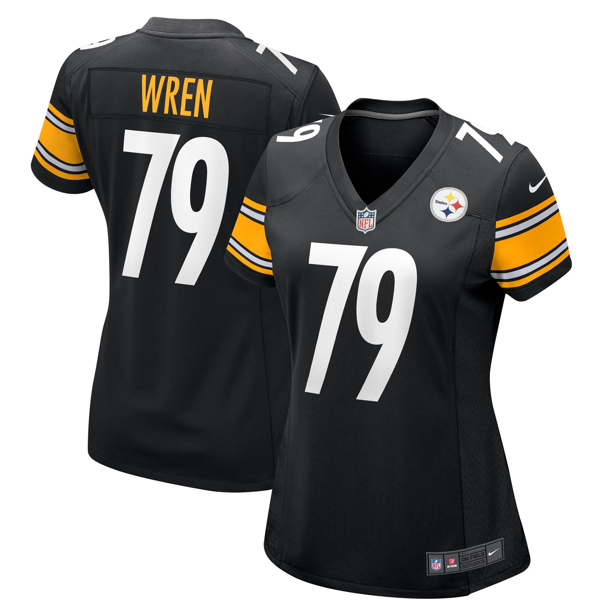 renell wren pittsburgh steelers nike womens game jersey black 3962 9umg3_c9fad71e 1201 4f30 a789 8a65f2c14133