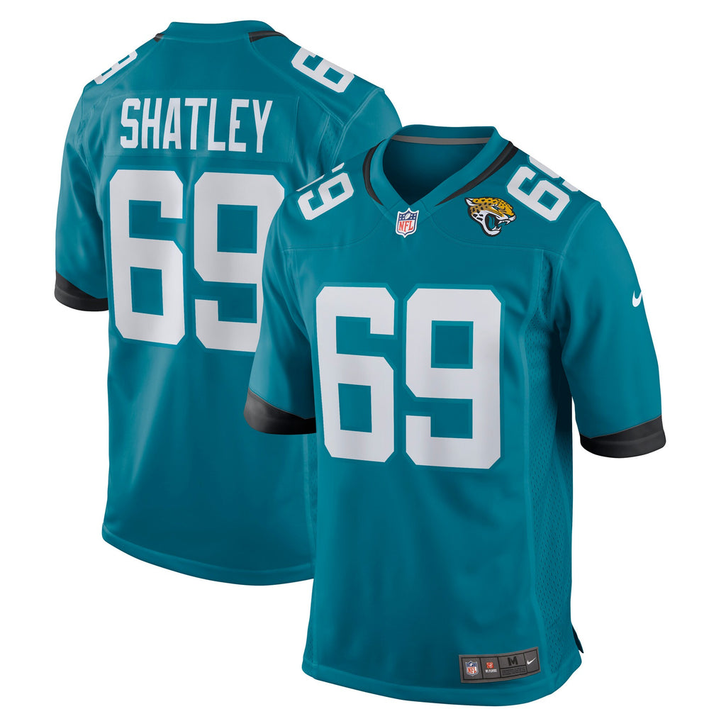tyler shatley jacksonville jaguars nike game jersey teal 3249 isc6t