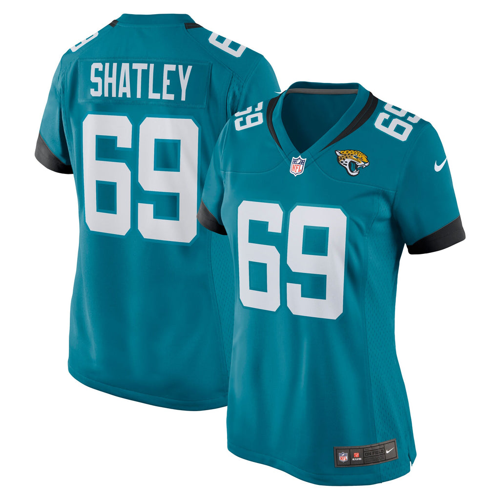 tyler shatley jacksonville jaguars nike womens game jersey teal 5246 zolvf
